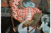 The Chair, Gouache, 22" x 22", 2011
