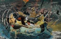 Flood, Gouache, 22" x 22", 2008