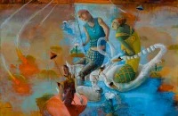 Inflated Egos, Oil on Canvas, 63" x 78", 2008