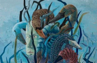 Imagination, Gouache, 22" x 22", 2008