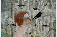 Holly's Dream, Gouache, 24" x 24", 2009