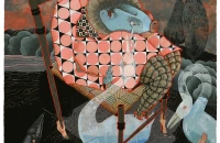 The Crying Chair, Gouache, 22" x 22", 2011