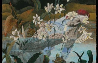 Ophelia's Garden, Gouache, 24 x 24, 2011